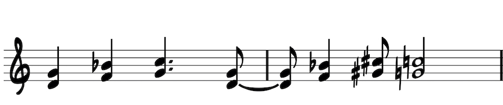 Standard notation example