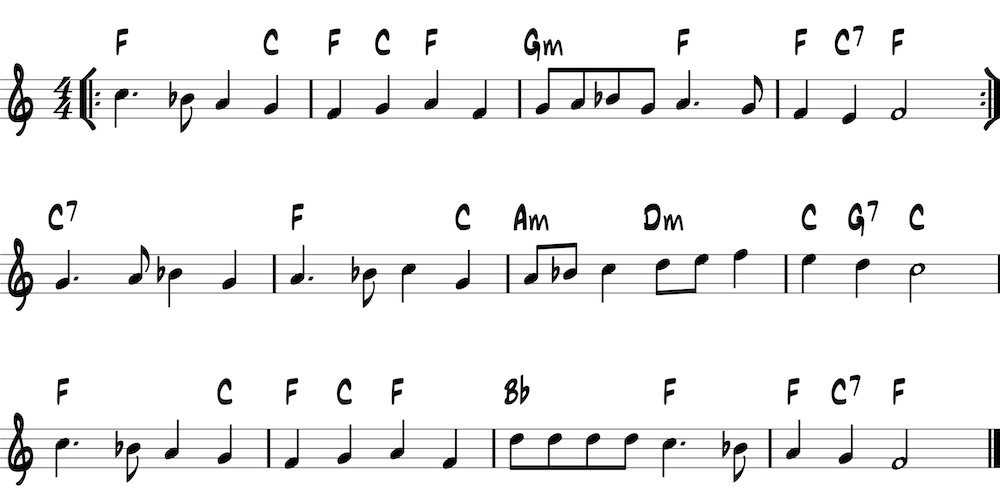 deck the halls notation