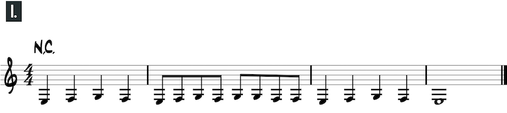 sixth string exercise 1