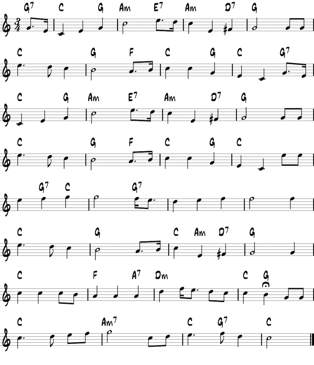 star spangled banner notation